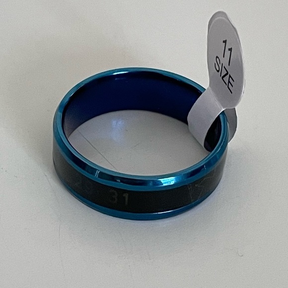 Men’s Celsius Body Temperature Blue and Black Ring Size 11 - Picture 14 of 15